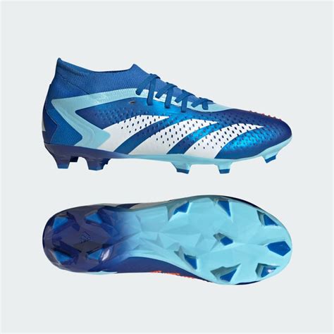 adidas predator 19.1 fg voetbalschoenen wit blauw